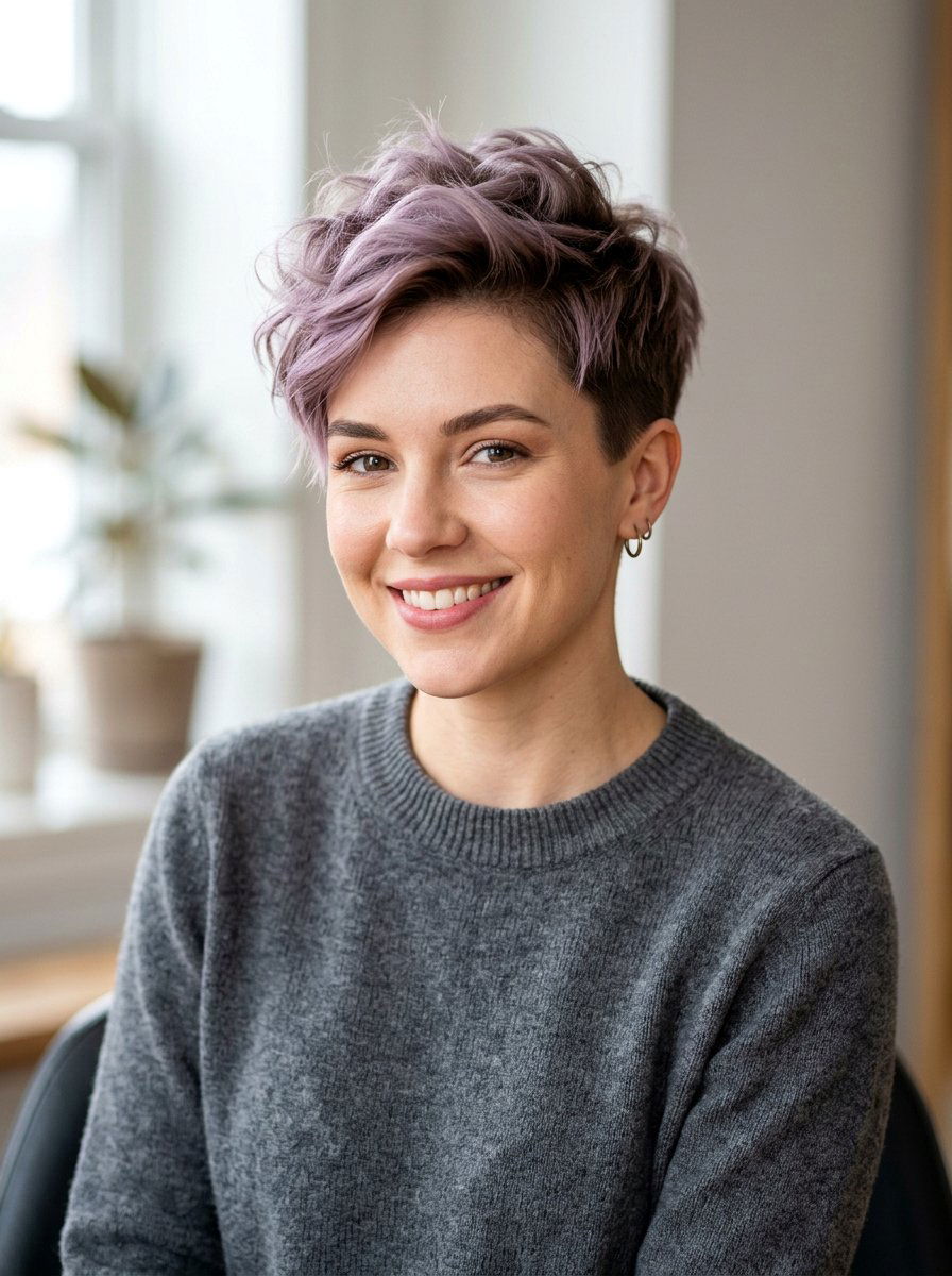 Lavender Brown Pixie Cut - 20 lavender brown hair color - 20 lavender brown hair color