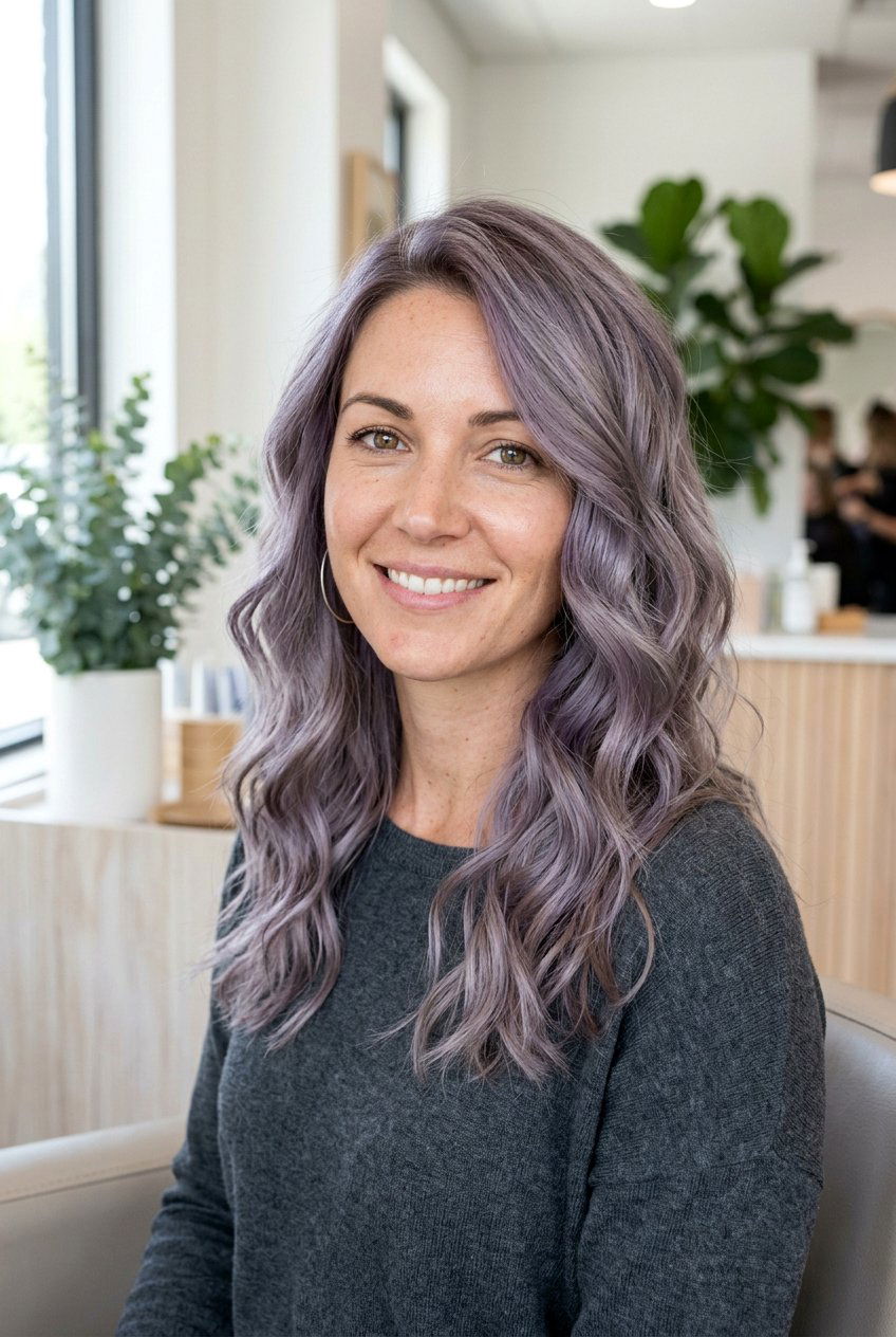 Lavender Grey Hair - 20 korean hairstyles for women - 20 korean hairstyles for women