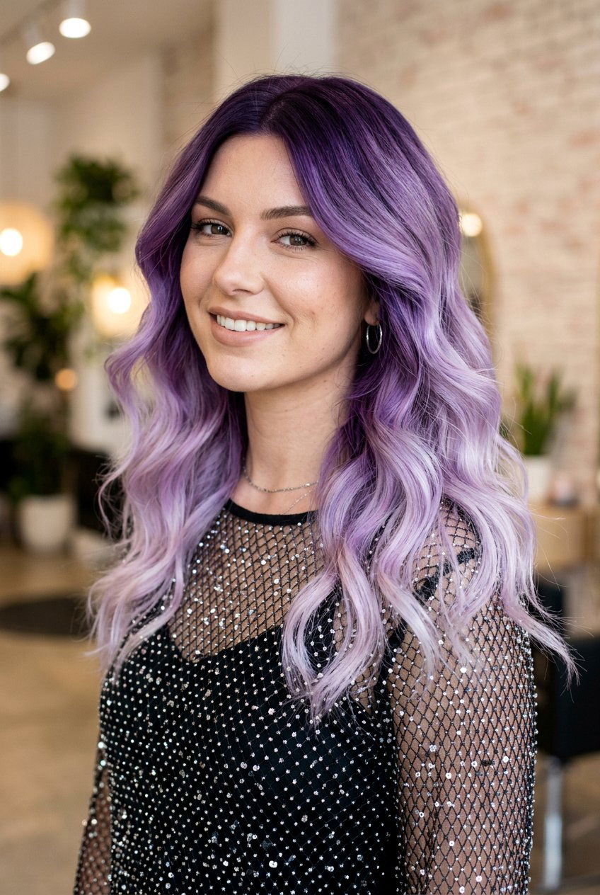 Lavender Ombre Hair - 20 festival hair color ideas - 20 festival hair color ideas