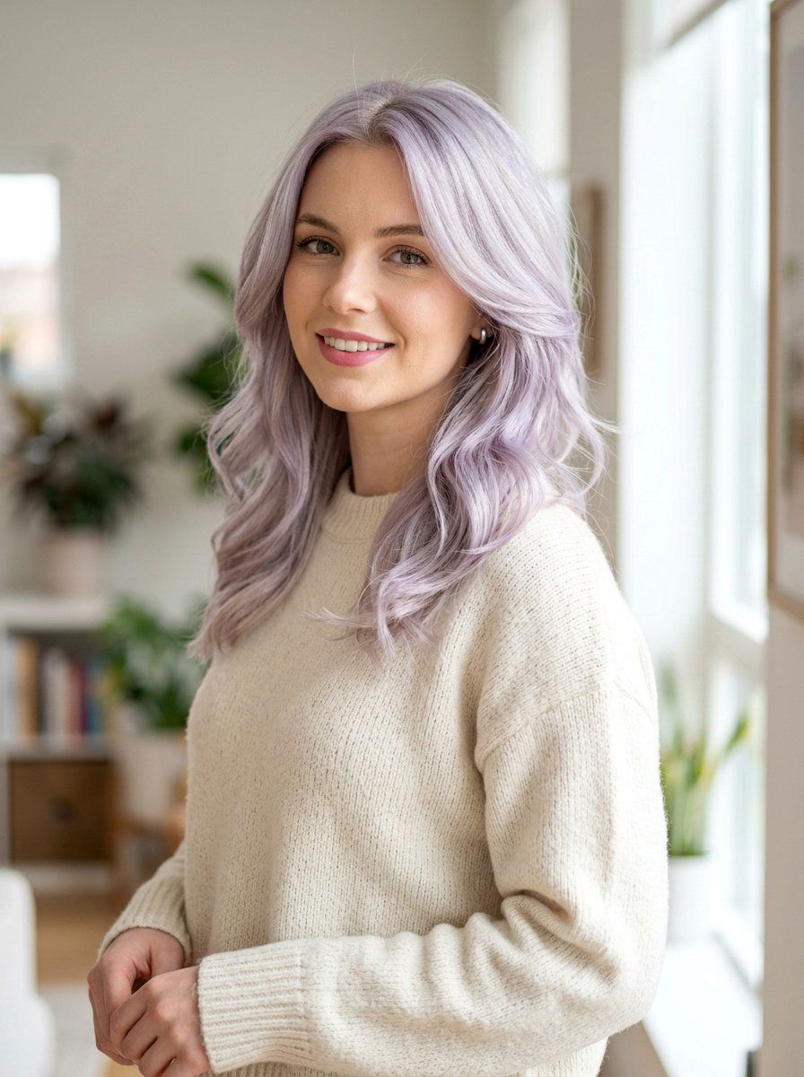 Lavender Silver Blonde - 20 silver blonde hair color for winter - 20 silver blonde hair color for winter