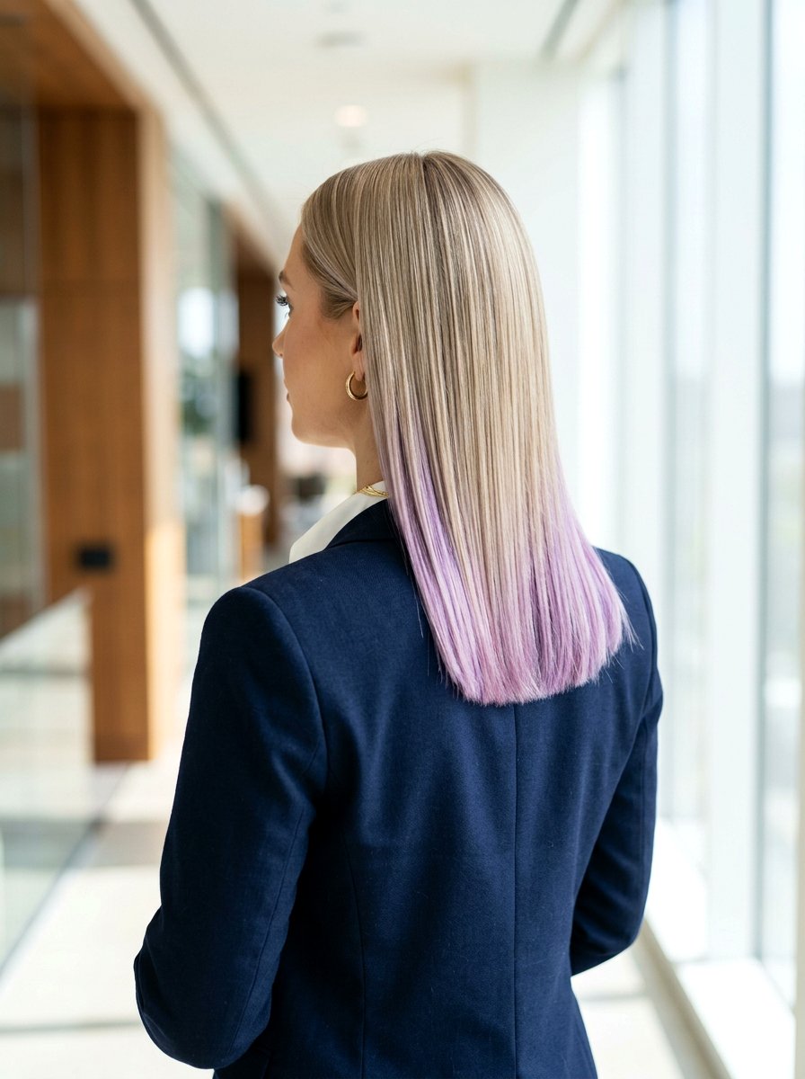 Lavender underlayer on straight blonde hair - 20 lavender underlayer on blonde hair - 20 lavender underlayer on blonde hair
