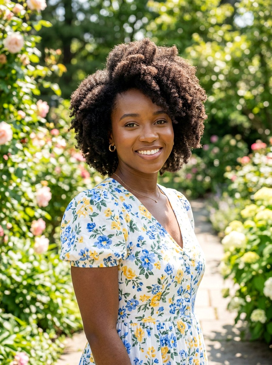 Layered Afro For 4a Coils - 20 haircut for 4a natural hair - 20 haircut for 4a natural hair