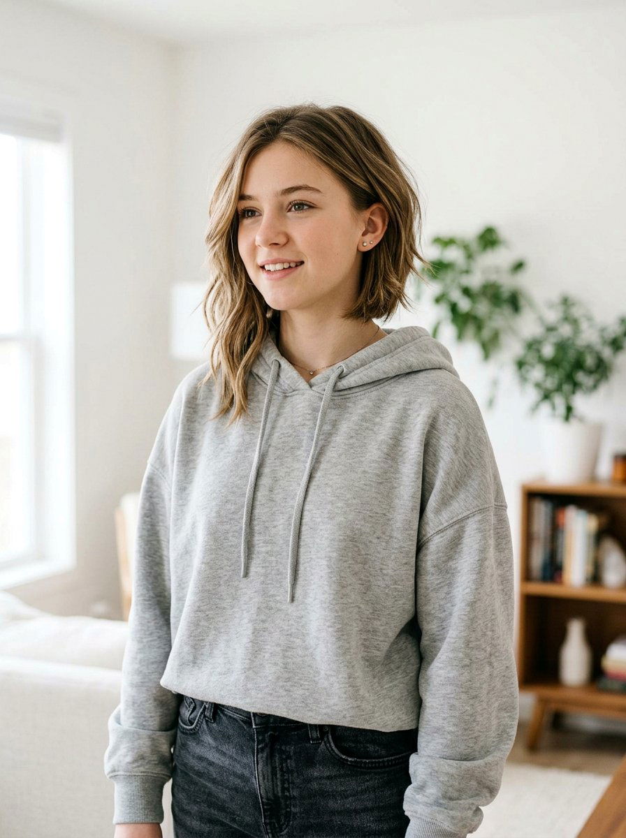 Layered Asymmetrical Lob - 20 teen girls layered lob haircut - 20 teen girls layered lob haircut