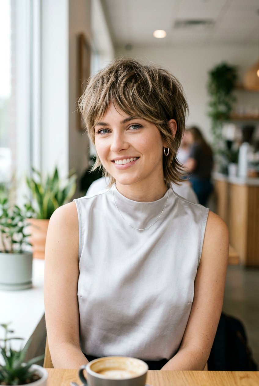 Layered Bixie Cut - 20 choppy haircut for fine hair women - 20 choppy haircut for fine hair women