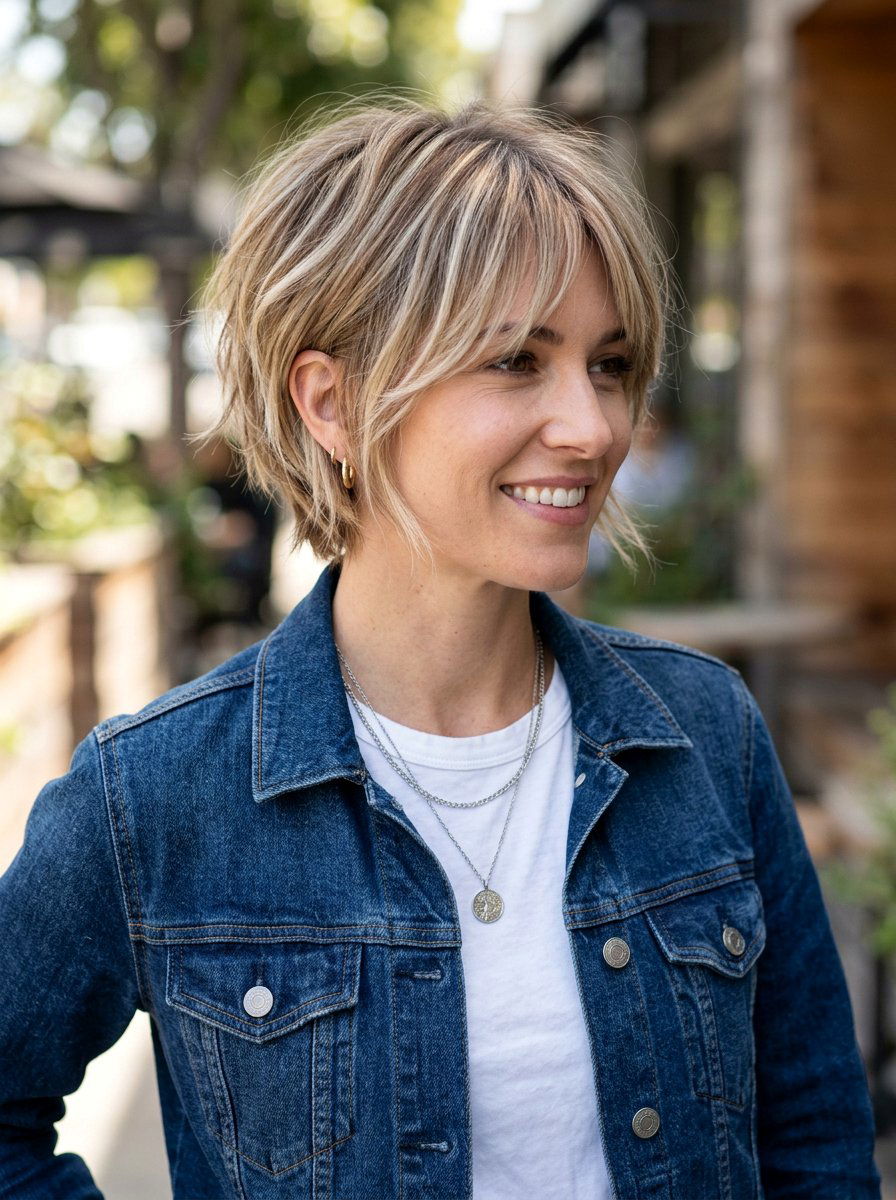 Layered Bixie Cut - 20 volume haircut for thinning hair women - 20 volume haircut for thinning hair women