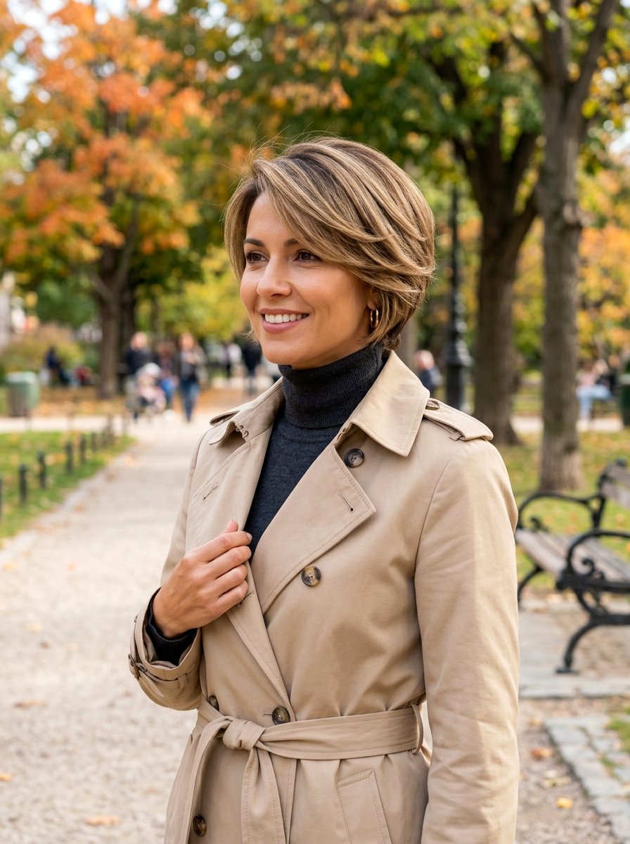 Layered Bixie With Blended Layers - 20 layered bixie with movement - 20 layered bixie with movement