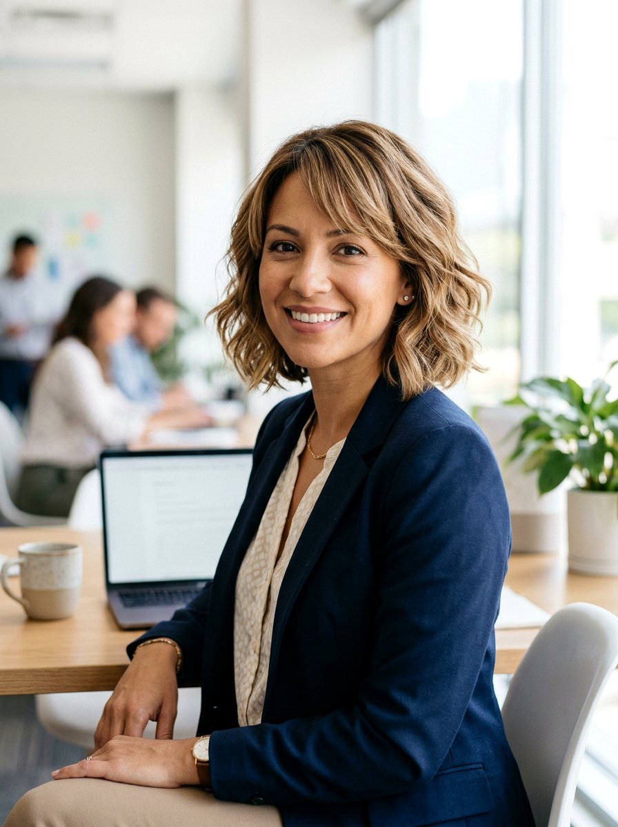 Layered Bob - 20 flattering haircut for oblong face women - 20 flattering haircut for oblong face women