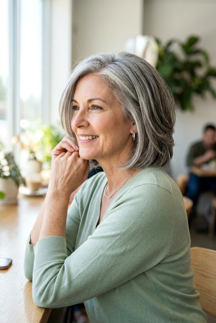 Layered Bob Gray Hair - 20 hairstyles for women with naturally gray hair - 20 hairstyles for women with naturally gray hair