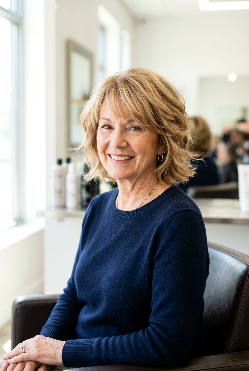 Layered Bob Haircut - 20 short hairstyles for women over 70 - 20 short hairstyles for women over 70