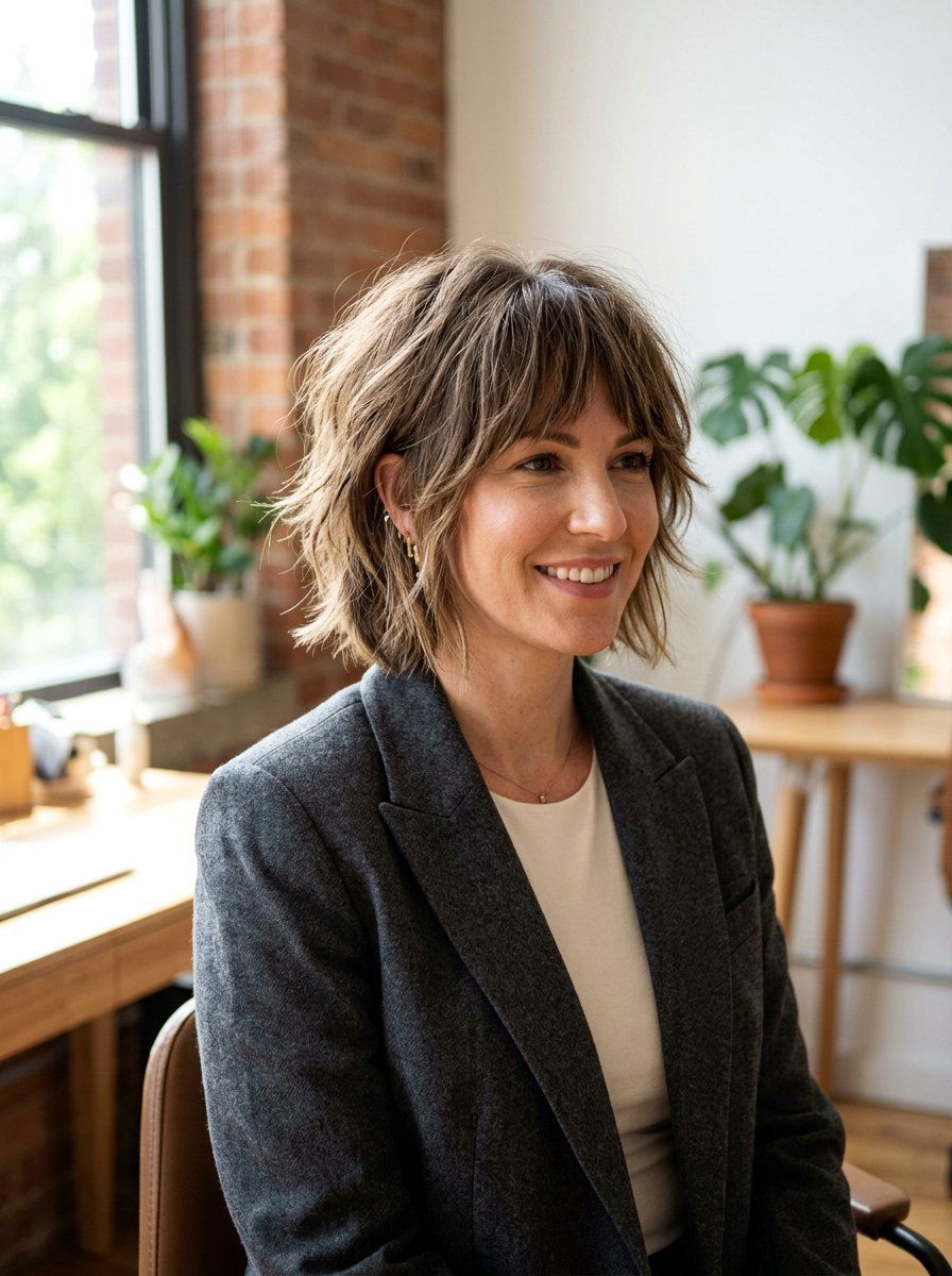 Layered Bob Shag Haircut - 20 elegant shag haircut for older women - 20 elegant shag haircut for older women