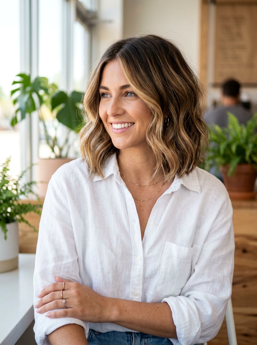 Layered Bob With Balayage - 20 simple hairstyle for layered bob haircut - 20 simple hairstyle for layered bob haircut