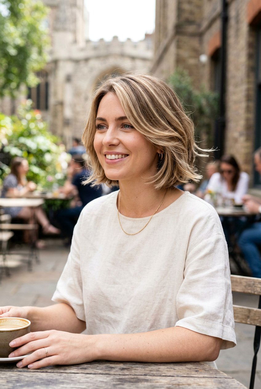 Layered Bob With Blonde Highlights - 20 highlights for bob haircut - 20 highlights for bob haircut