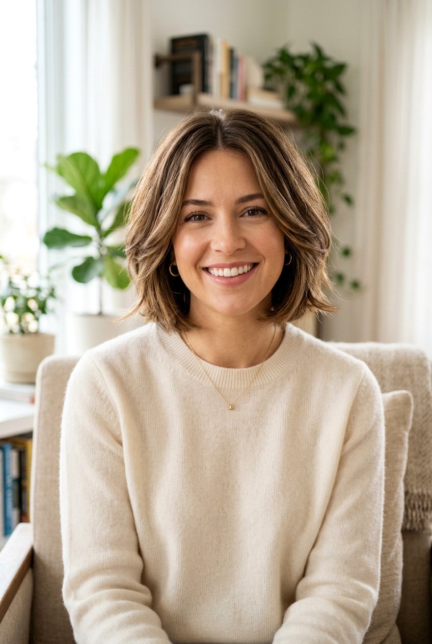 Layered Bob With Center Part - 20 clean professional bob with center part - 20 clean professional bob with center part