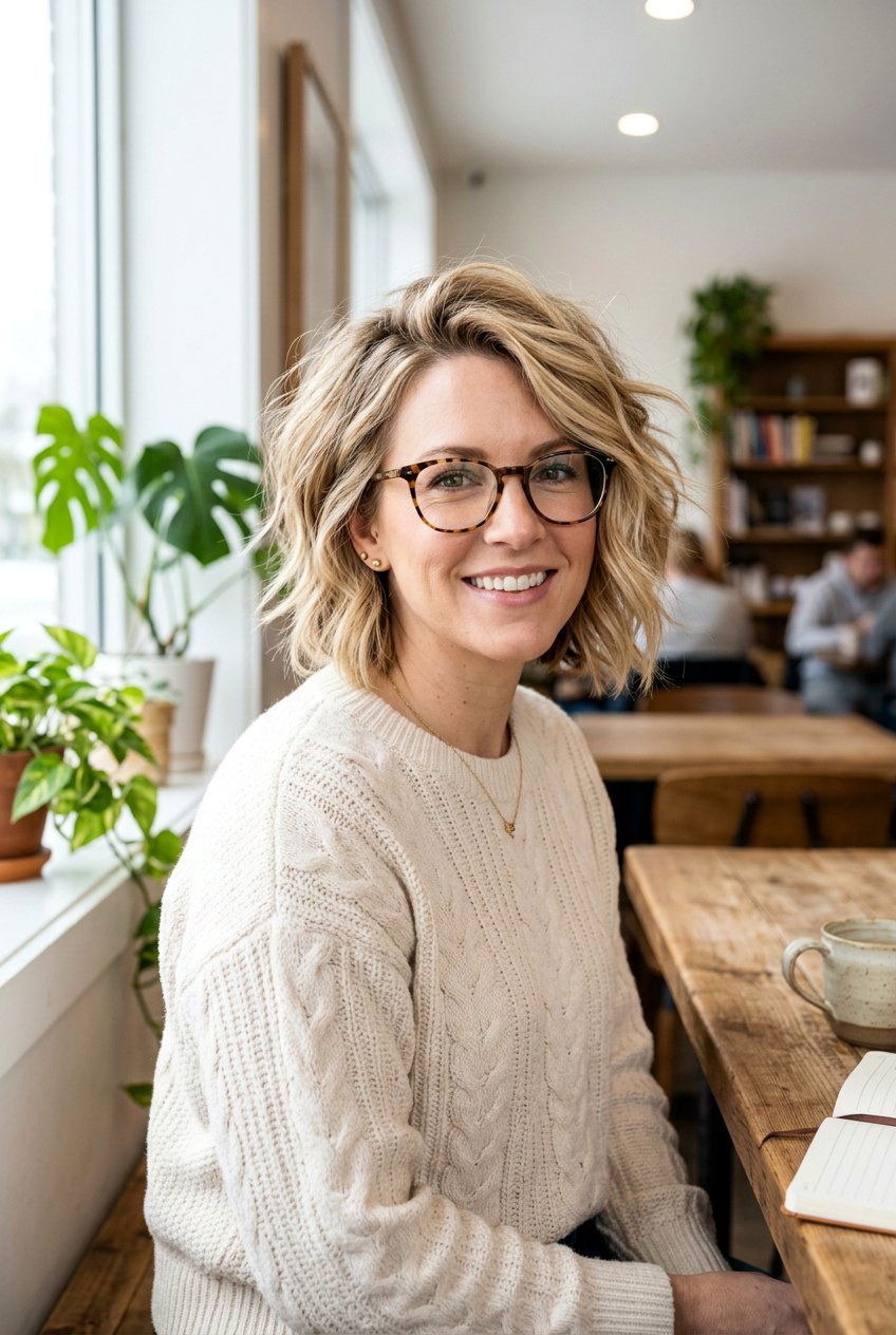 Layered Bob With Glasses - 20 bob haircuts for women with glasses - 20 bob haircuts for women with glasses