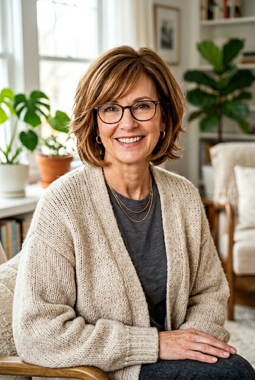 Layered Bob With Side Bangs - 20 low maintenance layered haircut for mature women - 20 low maintenance layered haircut for mature women