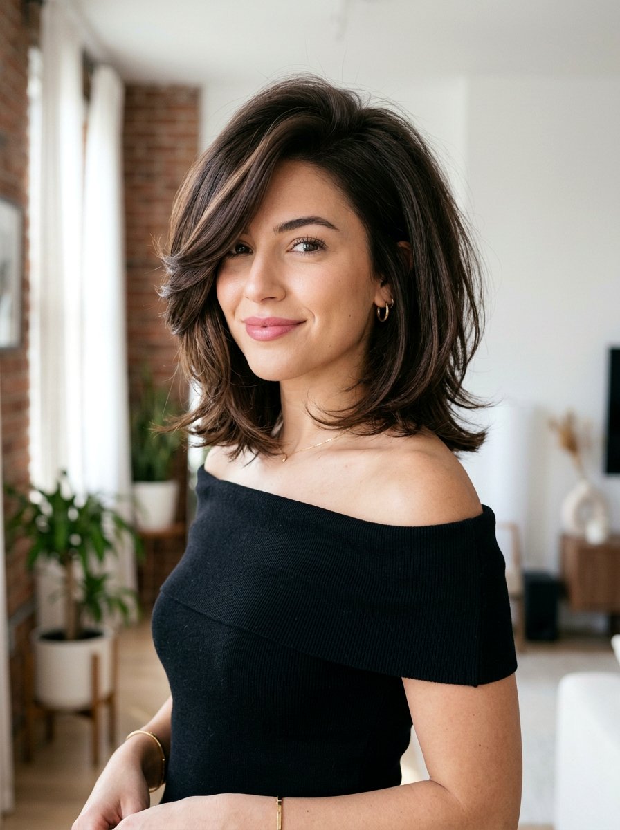 Layered Bob With Side Part - 20 simple hairstyle for layered bob haircut - 20 simple hairstyle for layered bob haircut
