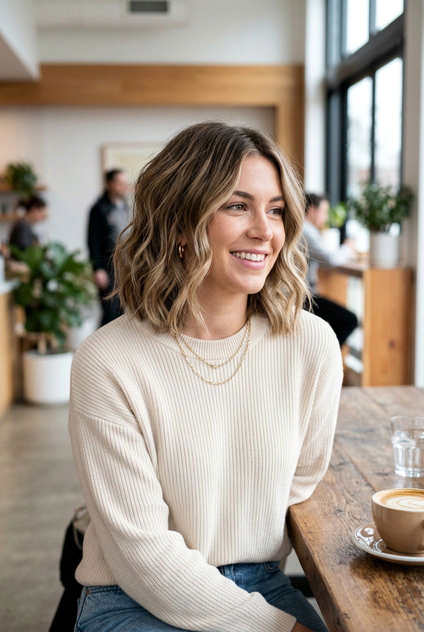 Layered Bob With Waves - 20 modern layered haircut - 20 modern layered haircut