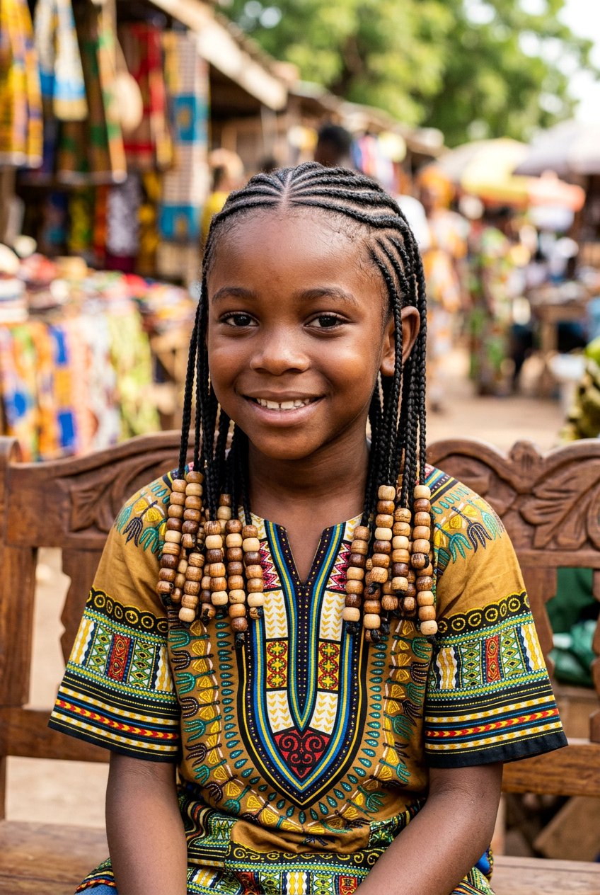 Layered Braids Boys Cornrows With Stacked Beads - 20 boys cornrows with beads - 20 boys cornrows with beads