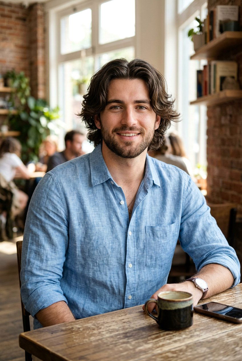 Layered Bro Flow With Middle Part - 20 bro flow with layers men - 20 bro flow with layers men