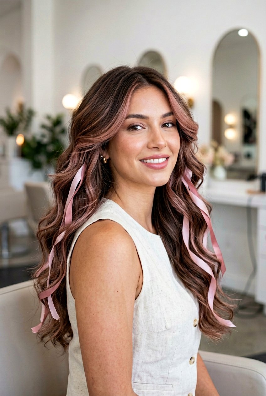 Layered Brunette Hair With Rose Gold Balayage - 20 brunette hair with rose gold balayage - 20 brunette hair with rose gold balayage