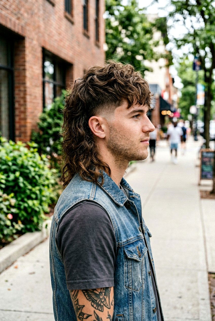 Layered Burst Fade Mullet - 20 burst fade with mullet men - 20 burst fade with mullet men