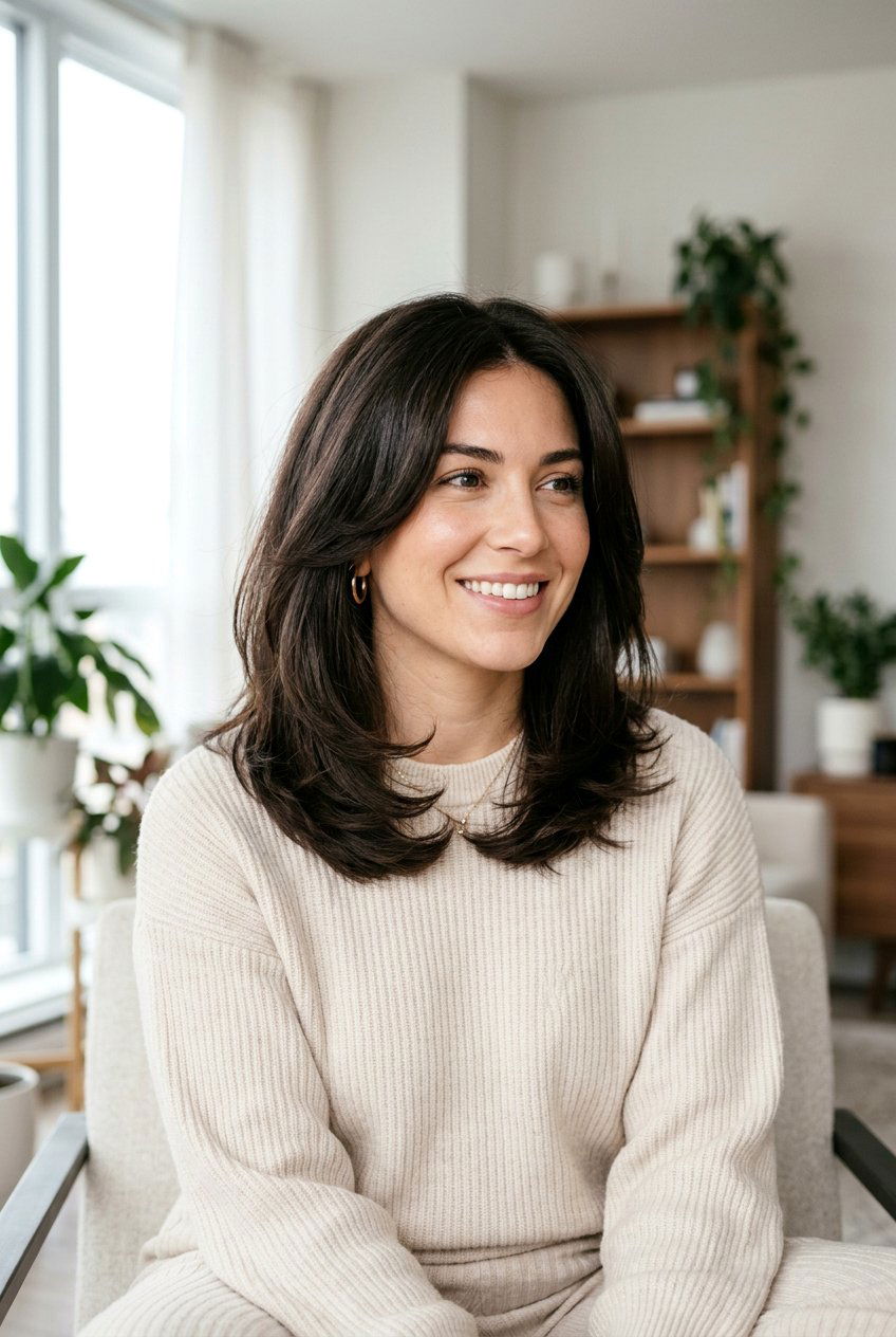 Layered Collarbone Lob For Thick Hair - 20 collarbone haircut for thick hair - 20 collarbone haircut for thick hair