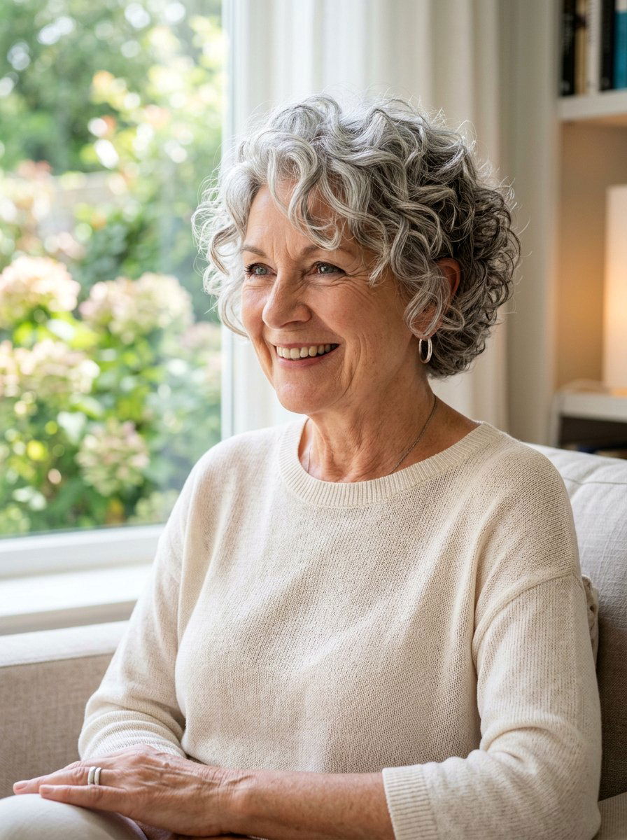 Layered Curly Bixie Haircut - 20 curly bixie haircut for older women - 20 curly bixie haircut for older women