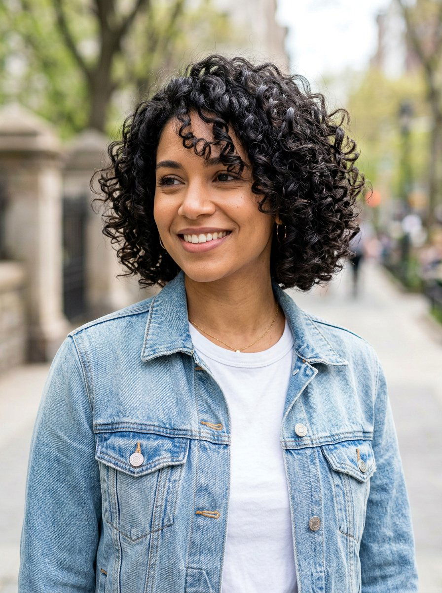 Layered Curly Bob - 20 easy curly bob styling ideas - 20 easy curly bob styling ideas