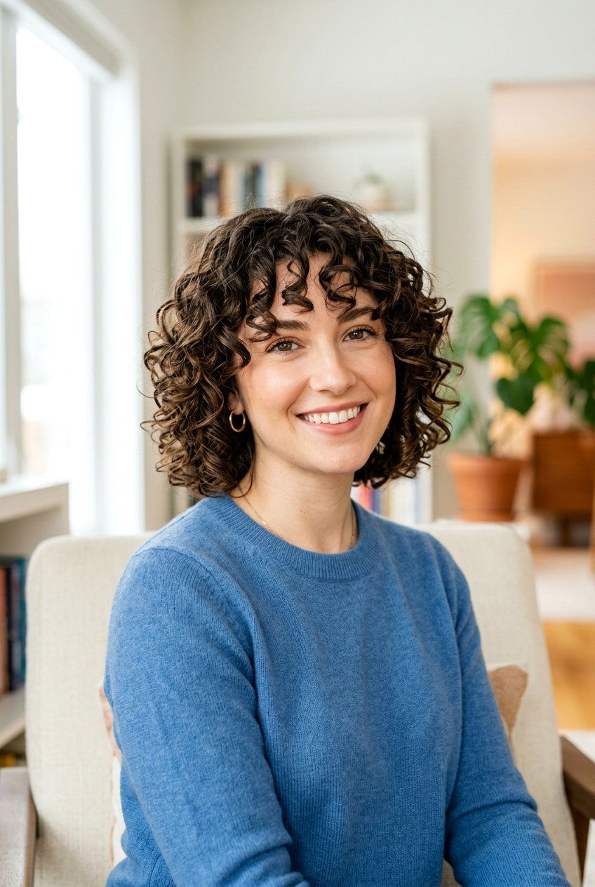 Layered Curly Bob Haircut - 20 curly haircut for women over 60 - 20 curly haircut for women over 60