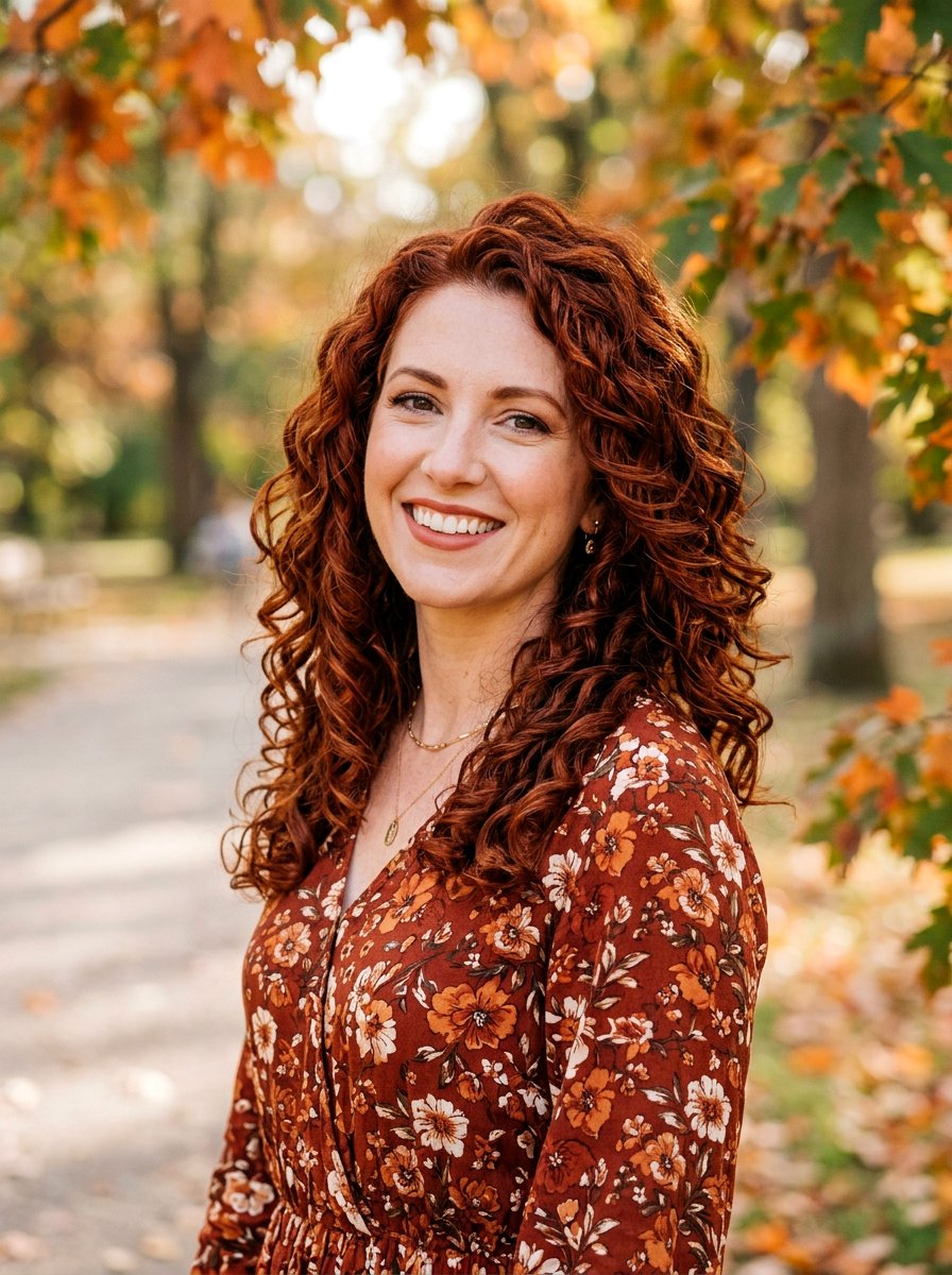 Layered Curly Hair With Auburn Red - 20 layered haircut hair color ideas - 20 layered haircut hair color ideas