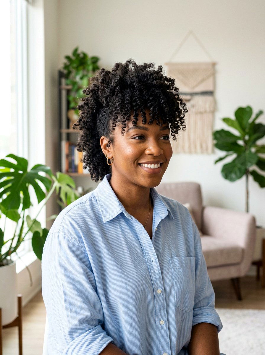 Layered Curly Soft Frohawk - 20 soft frohawk hairstyle for women - 20 soft frohawk hairstyle for women