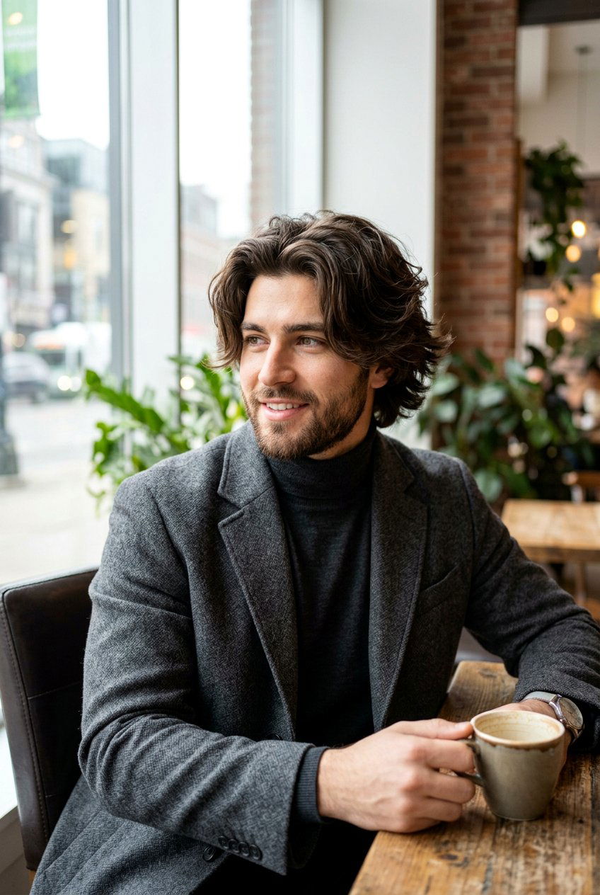 Layered Curtain Haircut - 20 middle part curtain haircut men - 20 middle part curtain haircut men