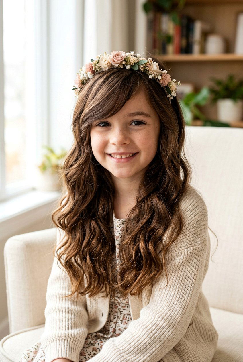 Layered Cut With Side Bangs - 20 little girls haircut with layers - 20 little girls haircut with layers