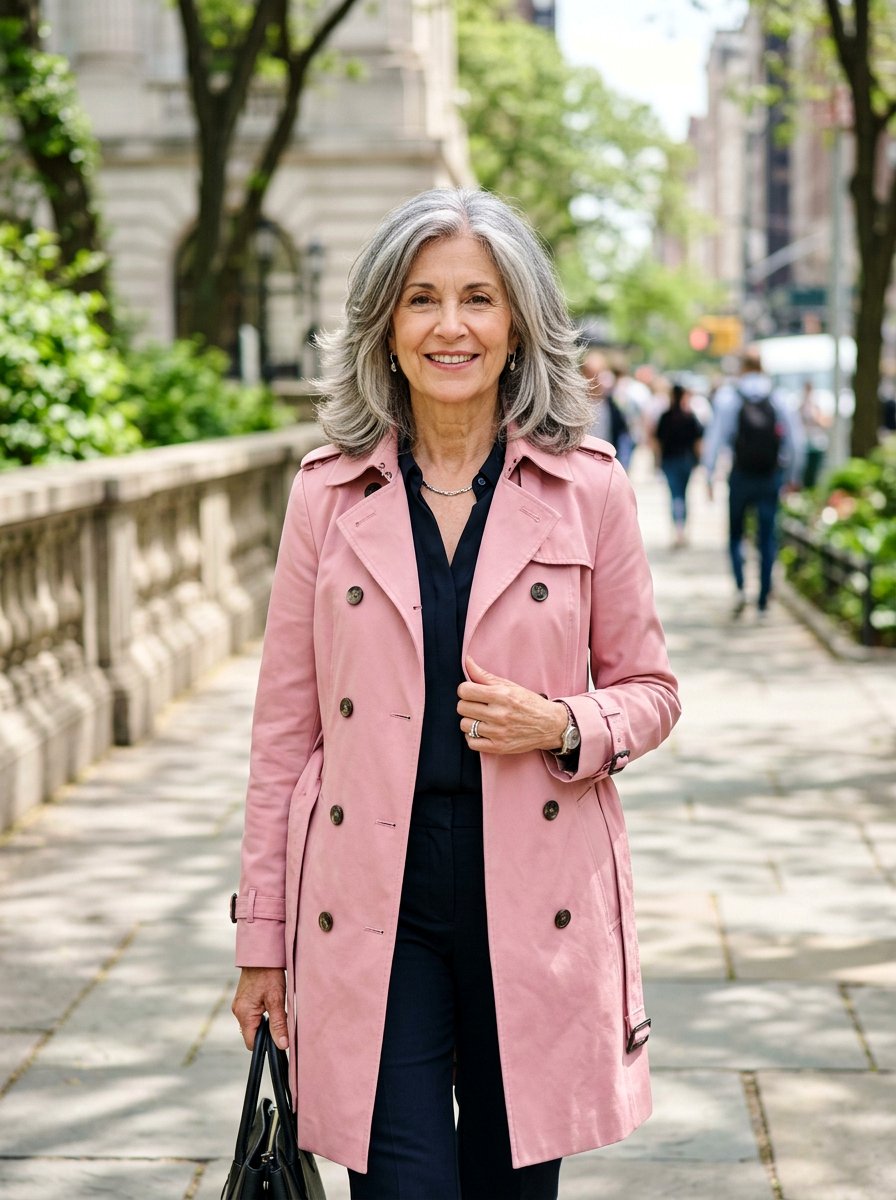 Layered Gray Shoulder Cut - 20 youthful gray hairstyles for older women - 20 youthful gray hairstyles for older women