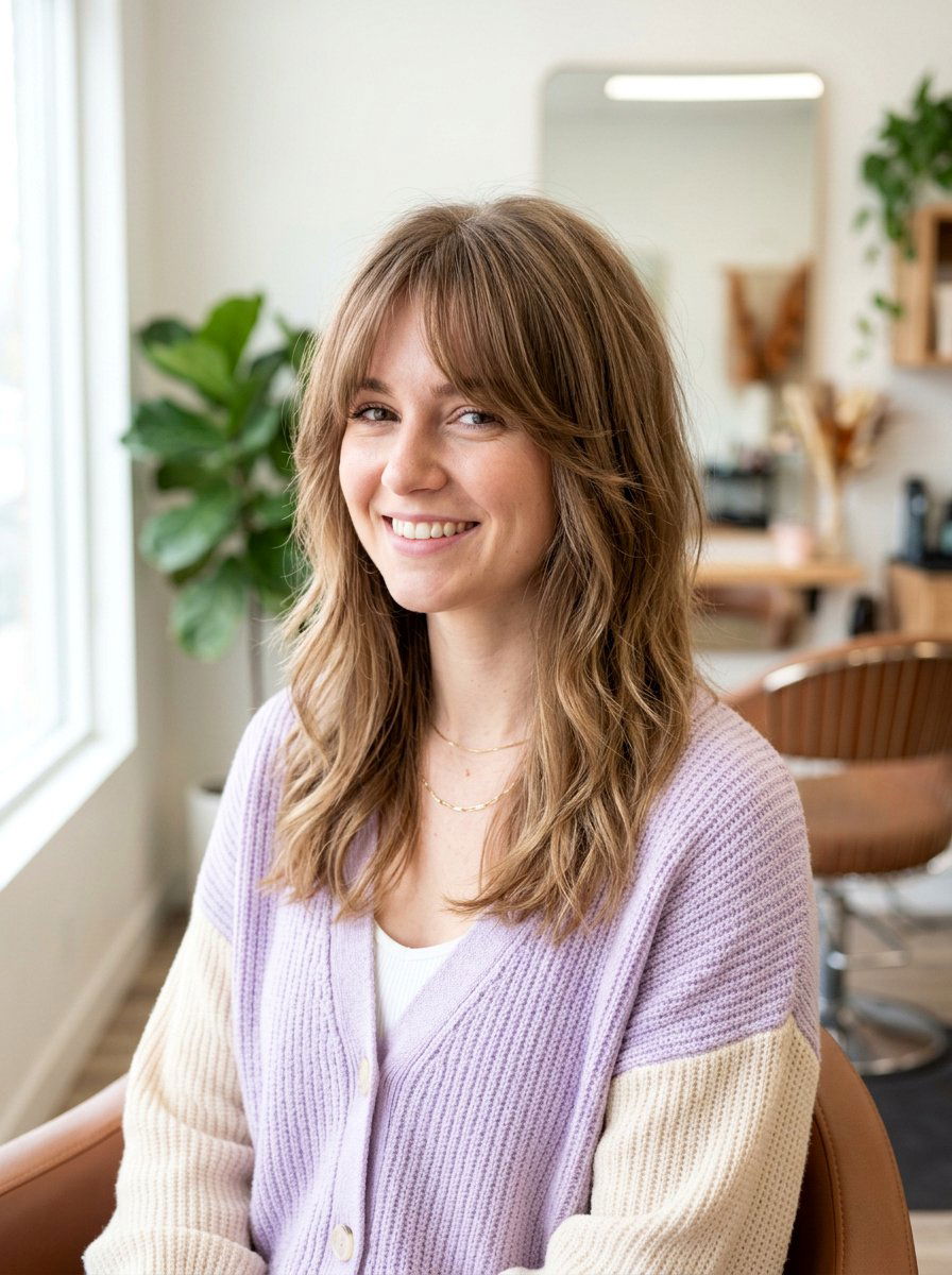 Layered Haircut With Curtain Bangs For Fine Hair - 20 elegant layered haircut with curtain bangs - 20 elegant layered haircut with curtain bangs