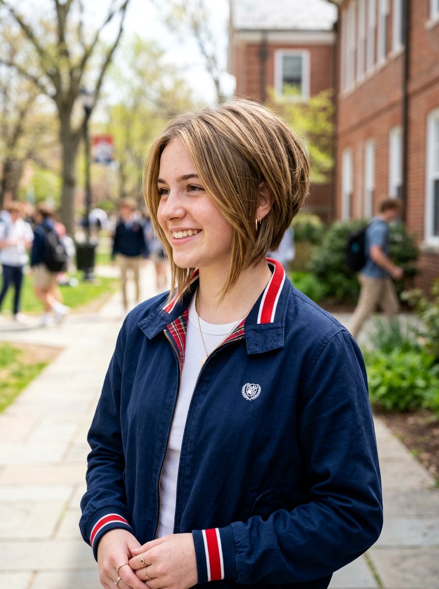 Layered Inverted Lob - 20 teen girls layered lob haircut - 20 teen girls layered lob haircut