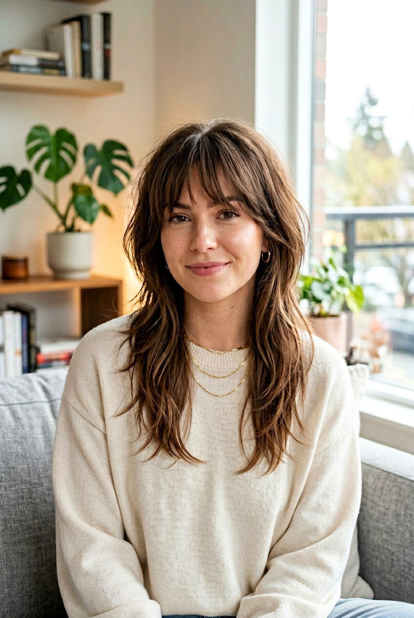 Layered Jellyfish Haircut With Wispy Bangs - 20 layered jellyfish haircut - 20 layered jellyfish haircut