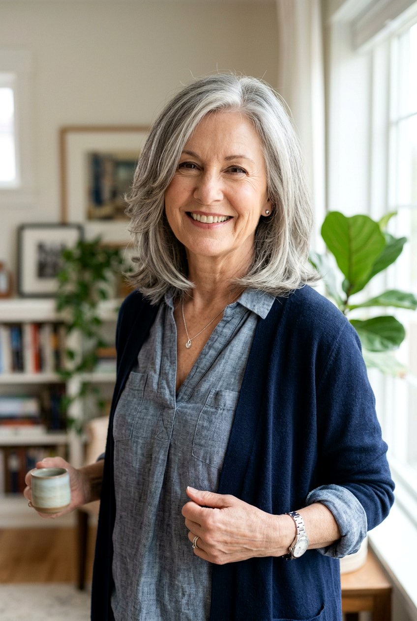 20 Mature Women Shoulder Length Haircut Ideas for Volume – Lovelyish