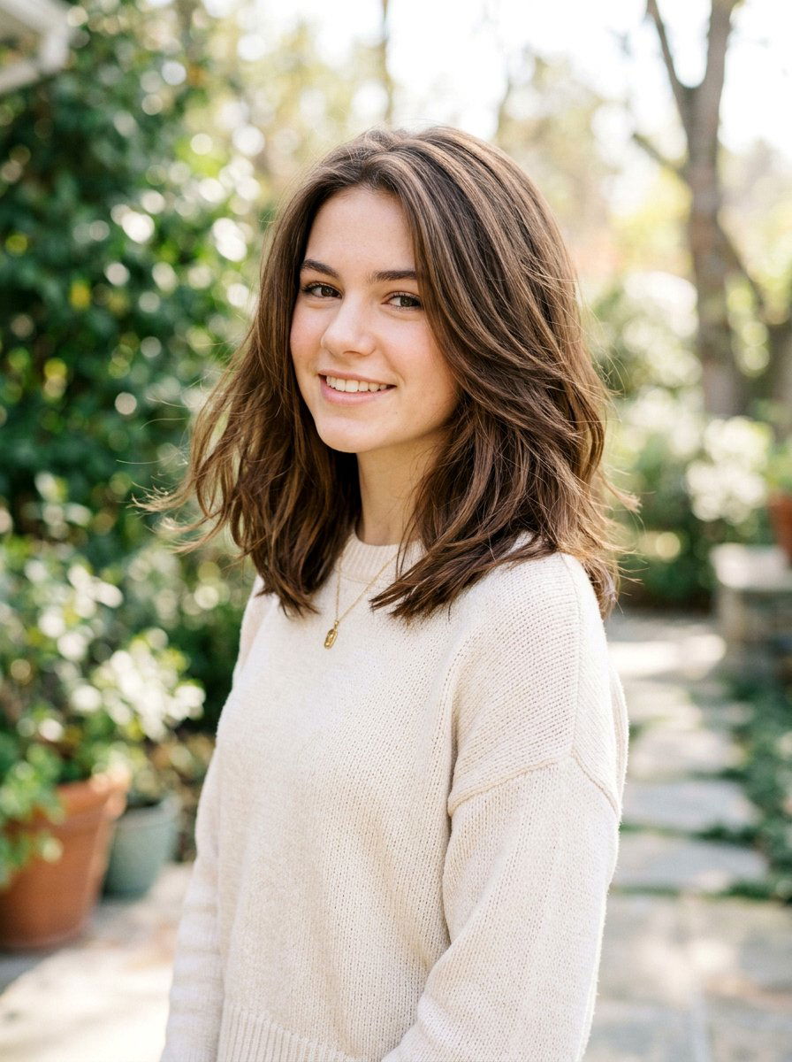 Layered Lob For Thick Hair - 20 teen girls layered lob haircut - 20 teen girls layered lob haircut