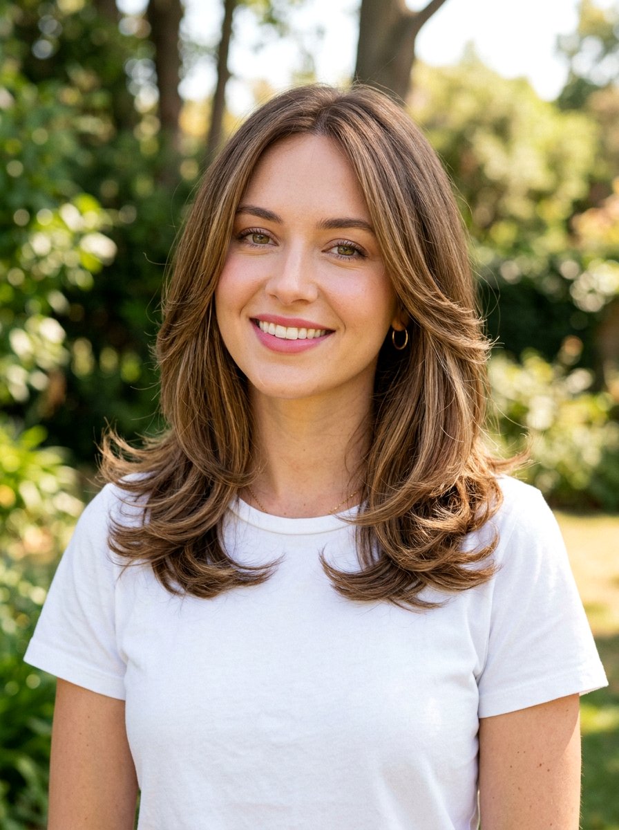 Layered Lob Haircut - 20 elegant shoulder length haircut with layers - 20 elegant shoulder length haircut with layers