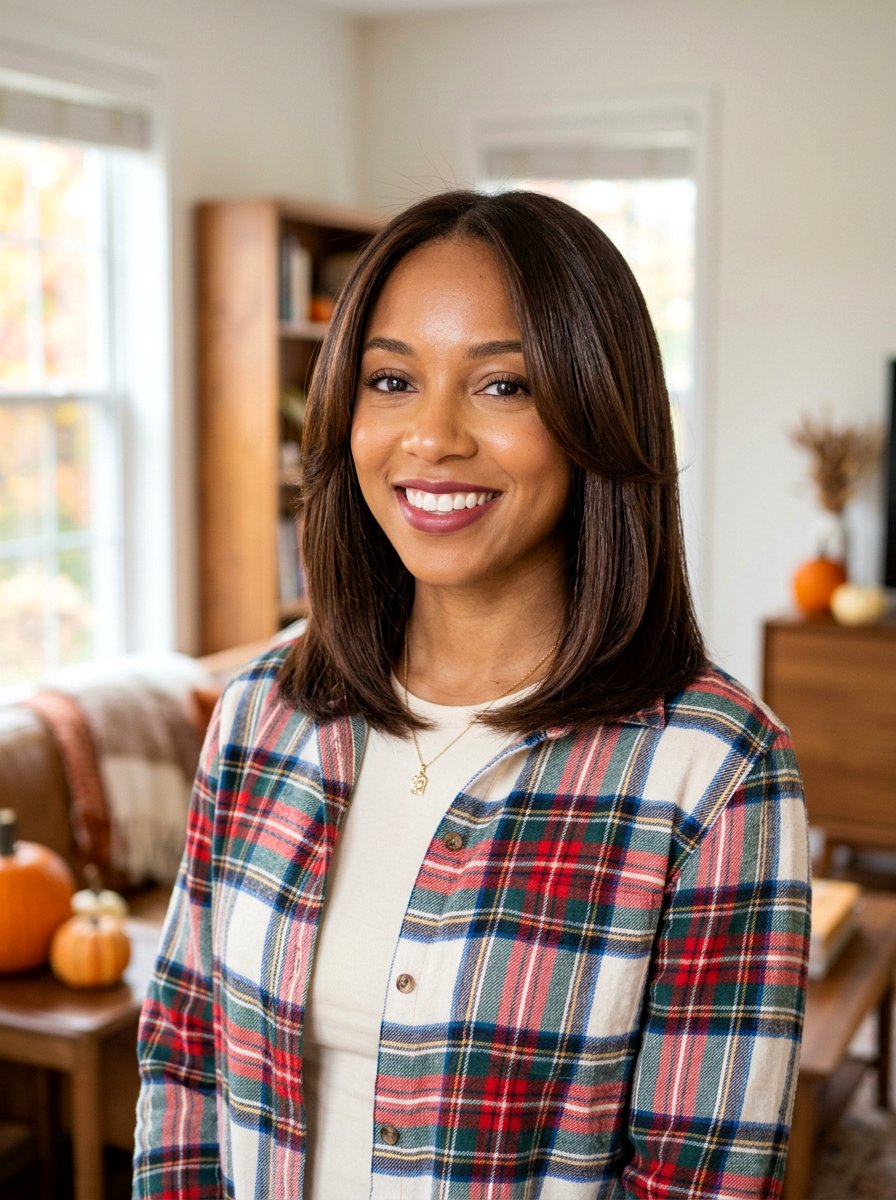 Layered Lob Silk Press - 20 haircut for silk press hair women - 20 haircut for silk press hair women