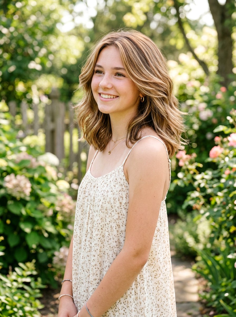 Layered Lob With Balayage - 20 teen girls layered lob haircut - 20 teen girls layered lob haircut