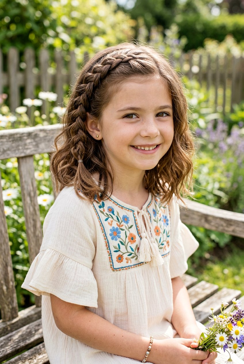 Layered Lob With Braids For Little Girls - 20 little girls layered lob haircut - 20 little girls layered lob haircut