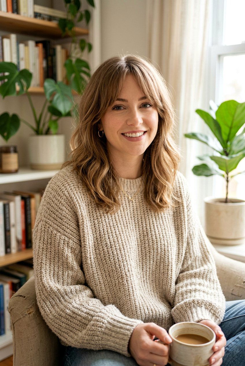 Layered Lob With Curtain Bangs - 20 curtain bangs with lob for fine hair - 20 curtain bangs with lob for fine hair