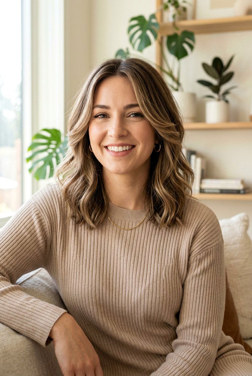 Layered Lob With Face Framing - 20 winter hairstyles for women - 20 winter hairstyles for women