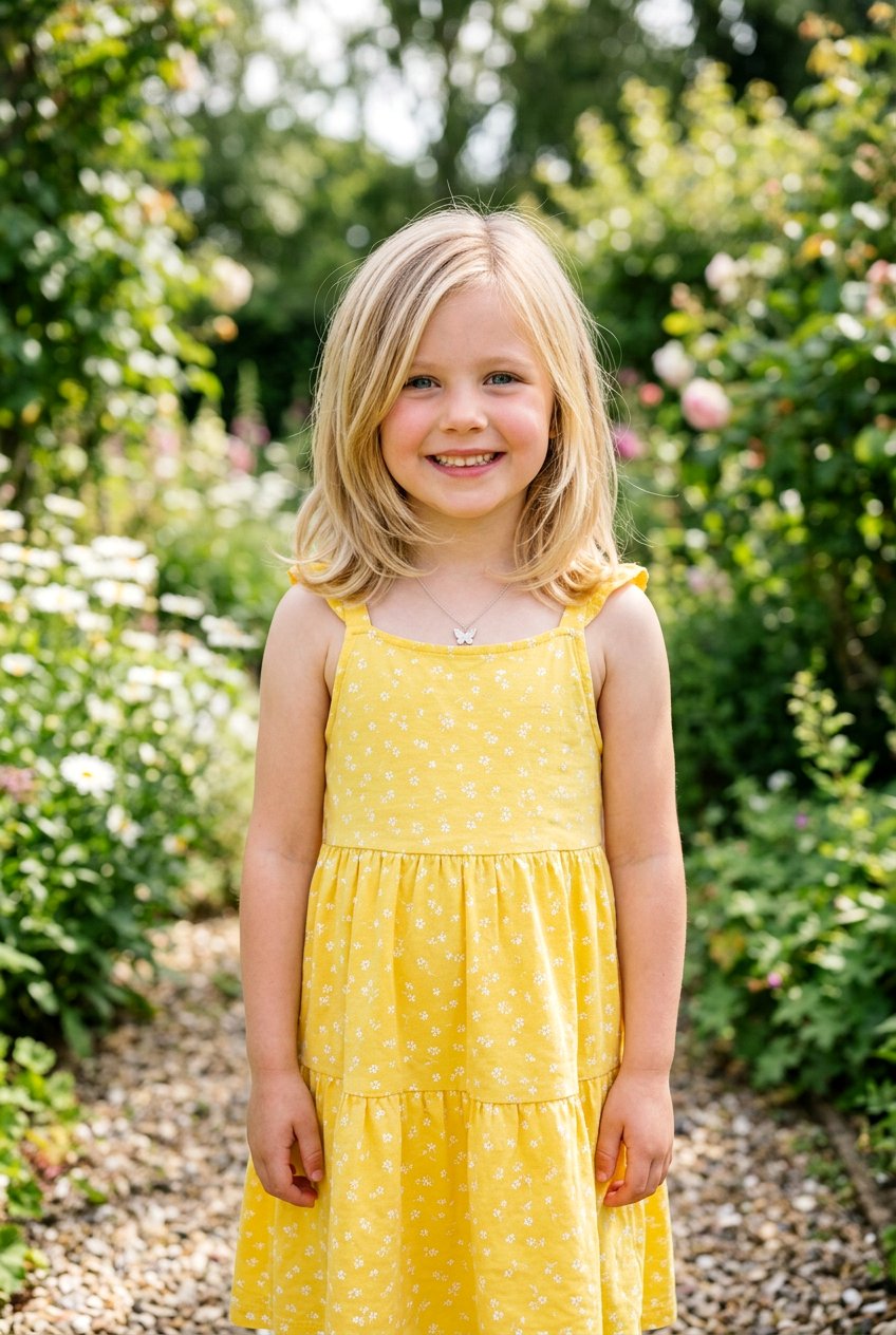 Layered Lob - 20 shoulder length haircut for little girls - 20 shoulder length haircut for little girls