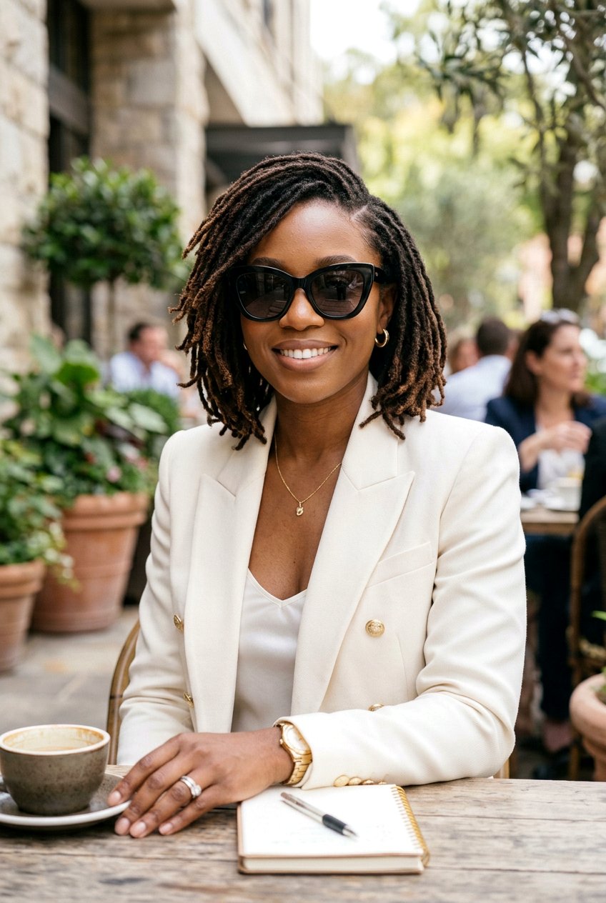 Layered Loc Bob - 20 loc styles for wedding guests - 20 loc styles for wedding guests