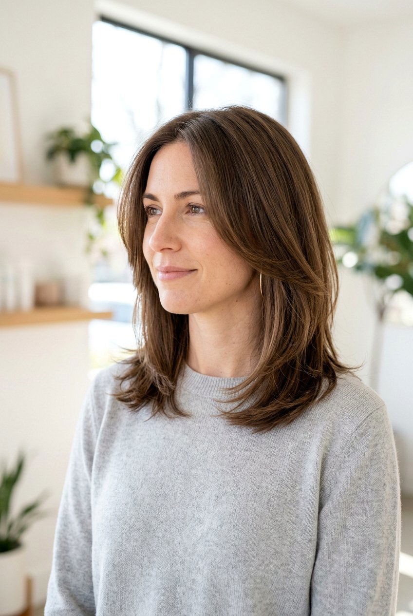 Layered Long Bob Lob for Split Ends - 20 haircuts for split ends - 20 haircuts for split ends