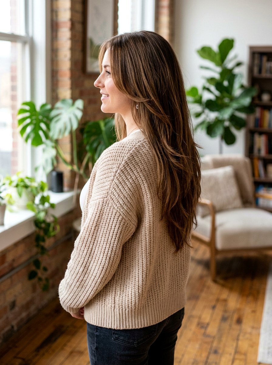 Layered Long Hair With V Cut - 20 flattering haircut for inverted triangle face - 20 flattering haircut for inverted triangle face