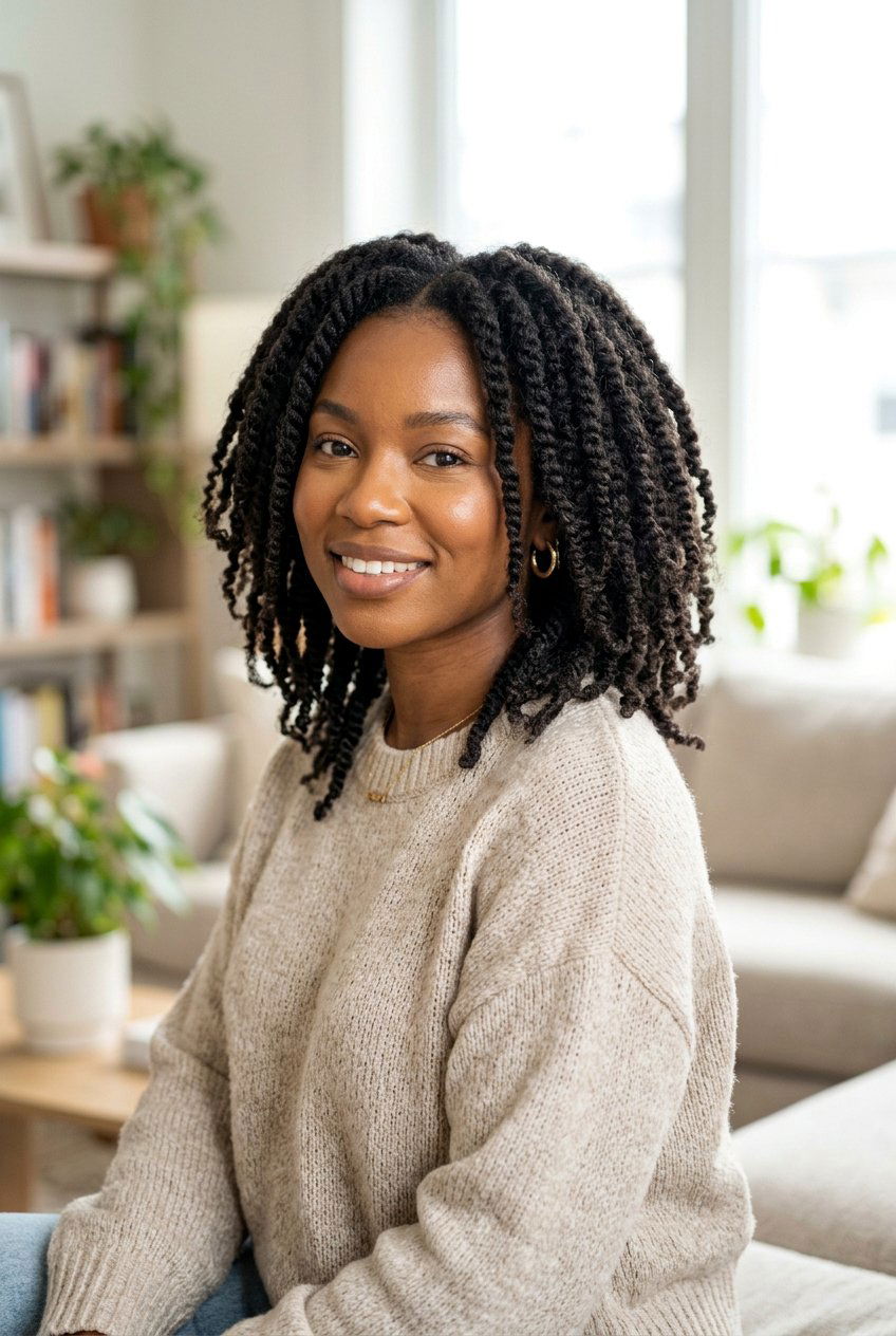 Layered Marley Twist Bob - 20 marley twists bob for women - 20 marley twists bob for women